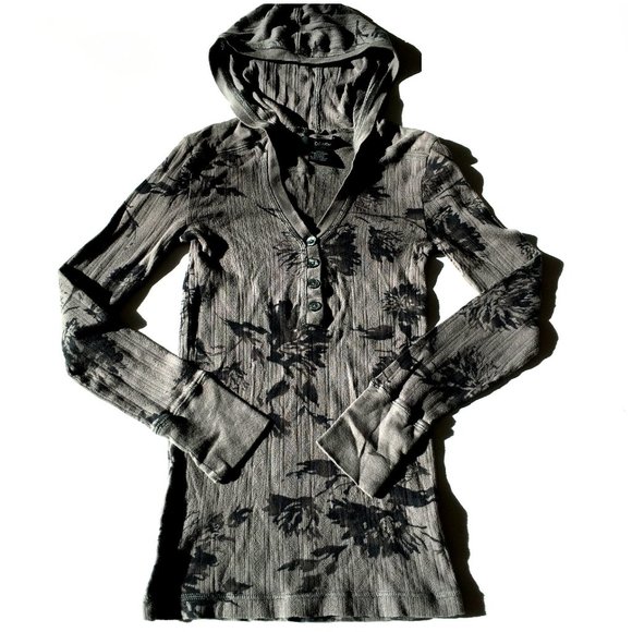 Calvin Klein Tops - *3/$30* Calvin Klein Gray Floral Hoodie